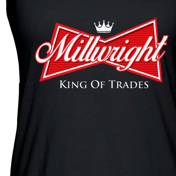 Millwright King Of Trades Metal Worker Machine Operator Ladies Essential Flowy Tank