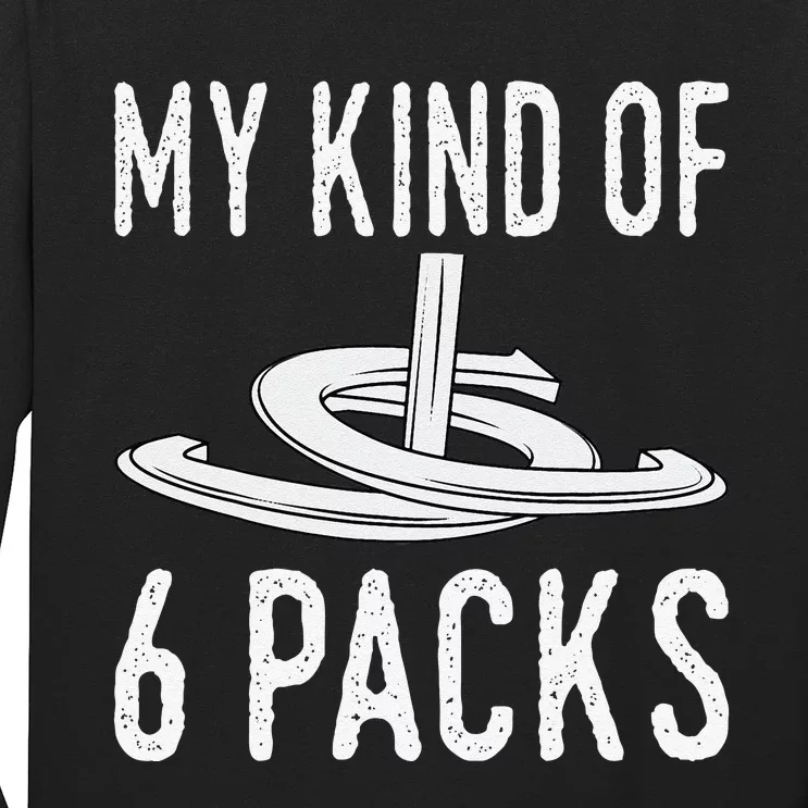 My Kind Of 6 Packs Horseshoe Pitching Horse Lover Ferrier Long Sleeve Shirt