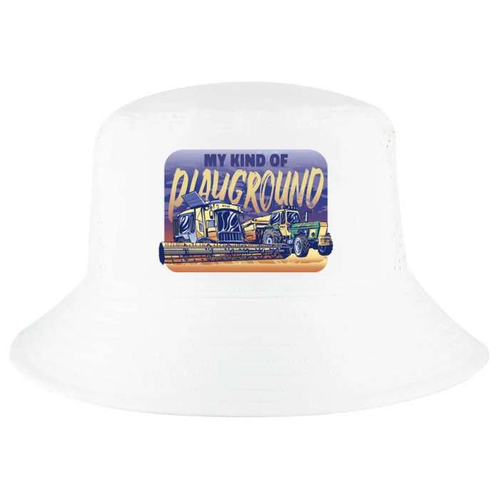 My Kind Of Playground Tractor Farm Cool Comfort Performance Bucket Hat