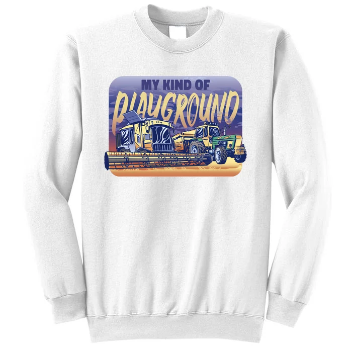 My Kind Of Playground Tractor Farm Sweatshirt