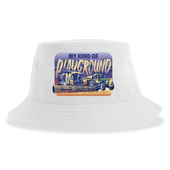 My Kind Of Playground Tractor Farm Sustainable Bucket Hat