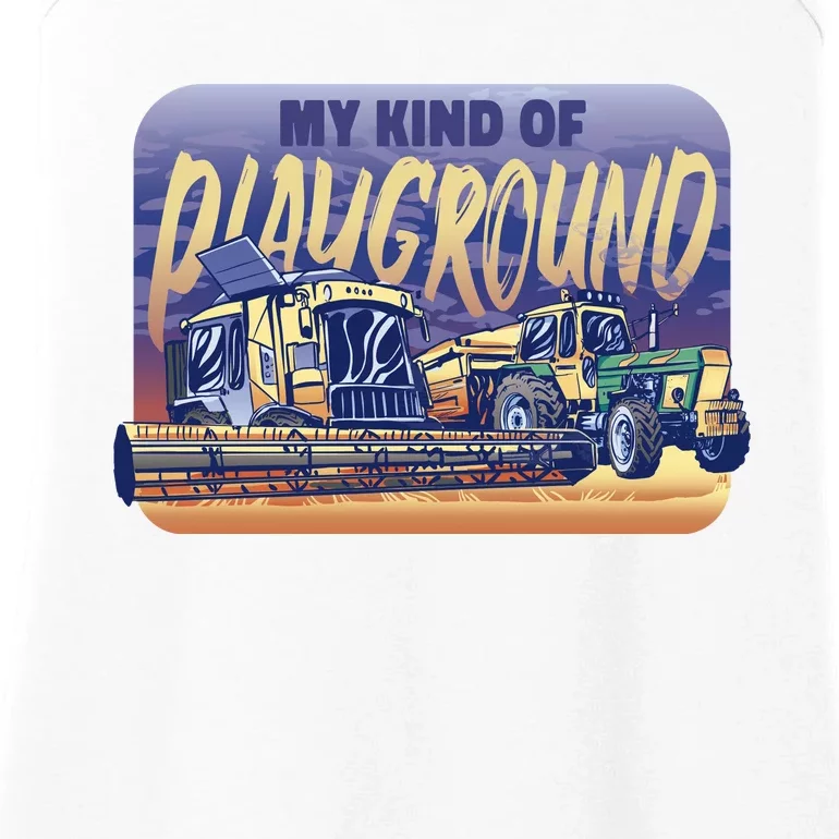 My Kind Of Playground Tractor Farm Ladies Essential Tank