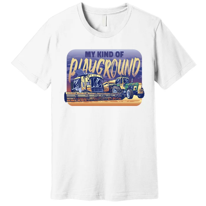 My Kind Of Playground Tractor Farm Premium T-Shirt