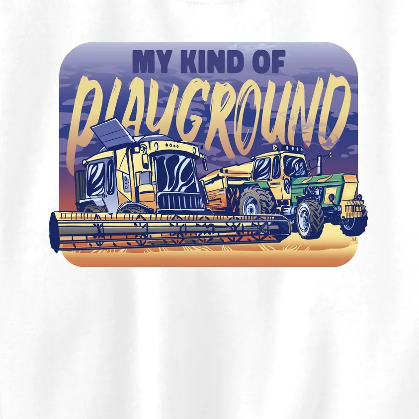 My Kind Of Playground Tractor Farm Kids Sweatshirt