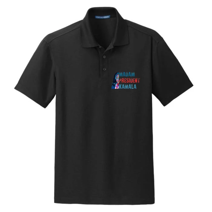 Madam Kamala President Harris Dry Zone Grid Performance Polo