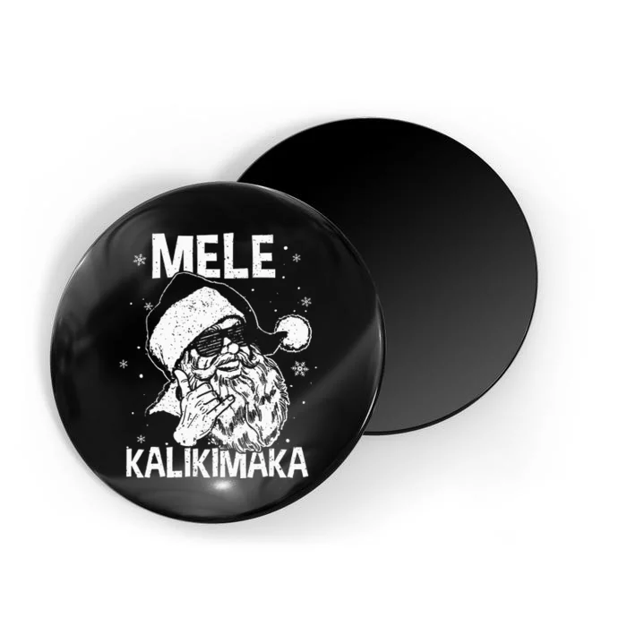 Mele Kalikimaka Santa Claus Shaka Hawaiian Christmas Hawaii Magnet