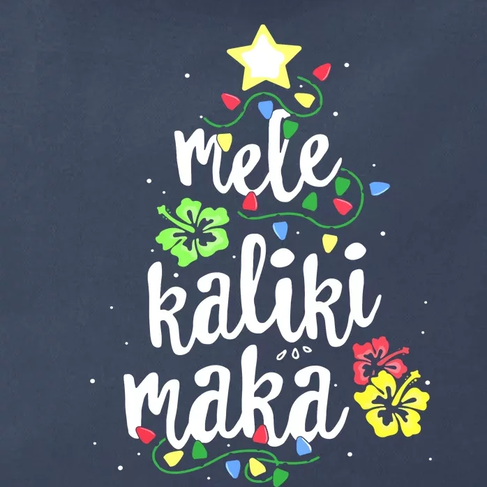 Mele Kalikimaka Shirt For Women Hawaiian Hawaii Christmas Zip Tote Bag