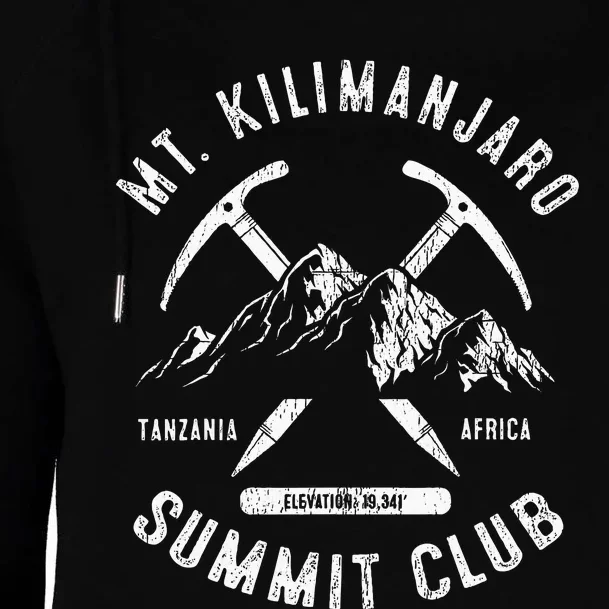 Mount Kilimanjaro Summit Club I Climbed Mt Kilimanjaro Womens Funnel Neck Pullover Hood