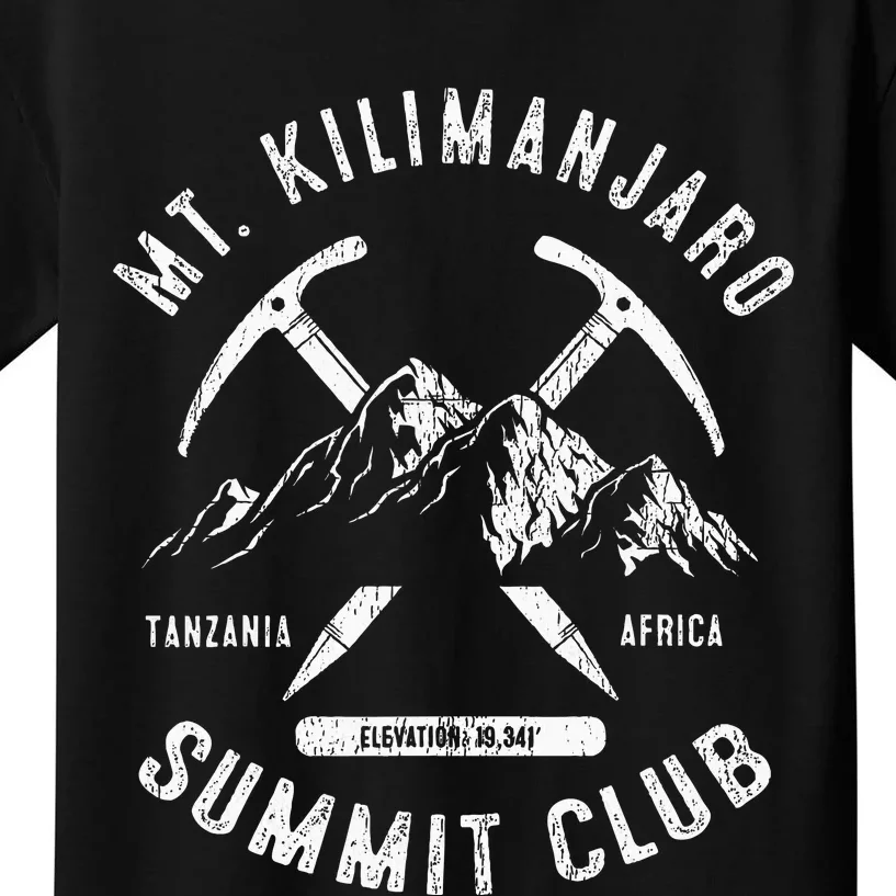 Mount Kilimanjaro Summit Club I Climbed Mt Kilimanjaro Kids T-Shirt