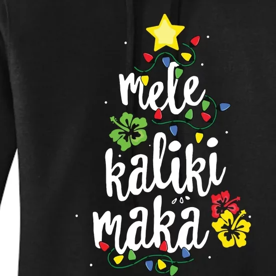 Mele Kalikimaka Shirts For Women Hawaiian Hawaii Christmas Women's Pullover Hoodie