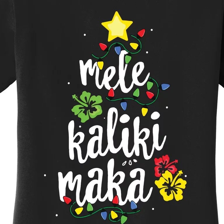 Mele Kalikimaka Shirts For Women Hawaiian Hawaii Christmas Women's T-Shirt