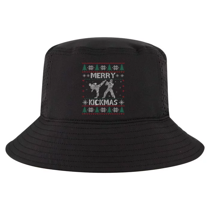 Merry Kickmas Taekwondo Christmas Ugly Sweater Xmas Funny Cool Comfort Performance Bucket Hat