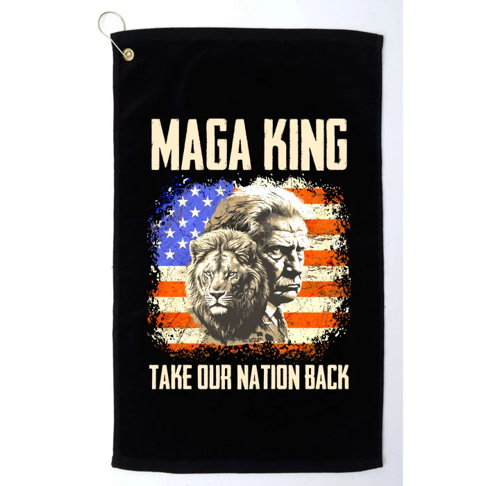 Maga King Take Our Nation Back I Stand With Trump Platinum Collection Golf Towel