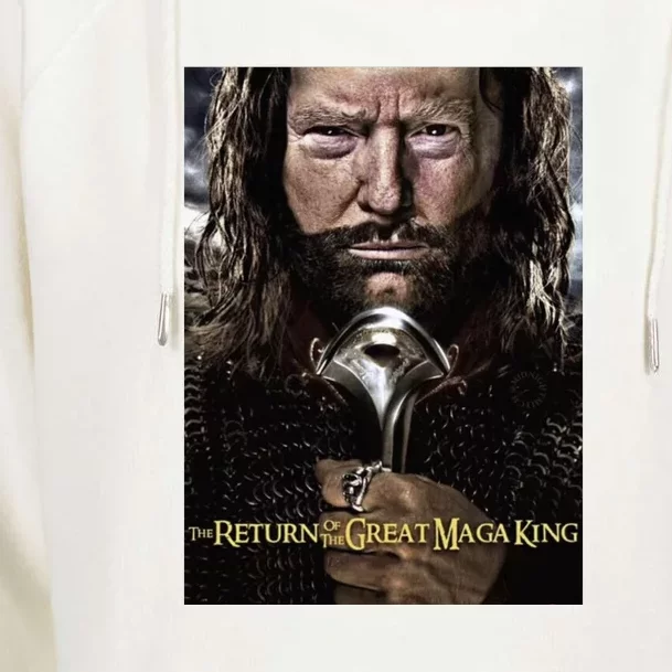 Ultra Maga Maga King The Great Maga King Womens Funnel Neck Pullover Hood