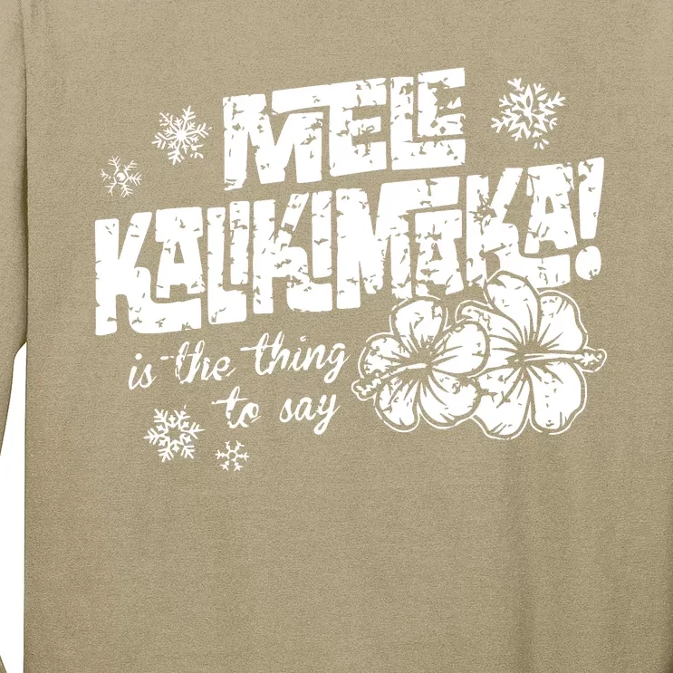 Mele Kalikimaka Trending Hawaii Christmas Griswold Vacation Red Basic Hawaii Long Sleeve Shirt