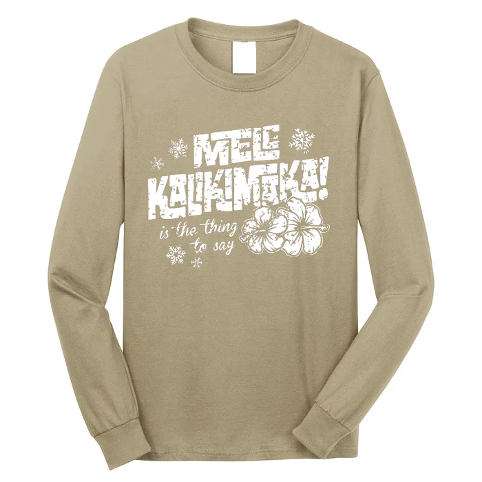 Mele Kalikimaka Trending Hawaii Christmas Griswold Vacation Red Basic Hawaii Long Sleeve Shirt