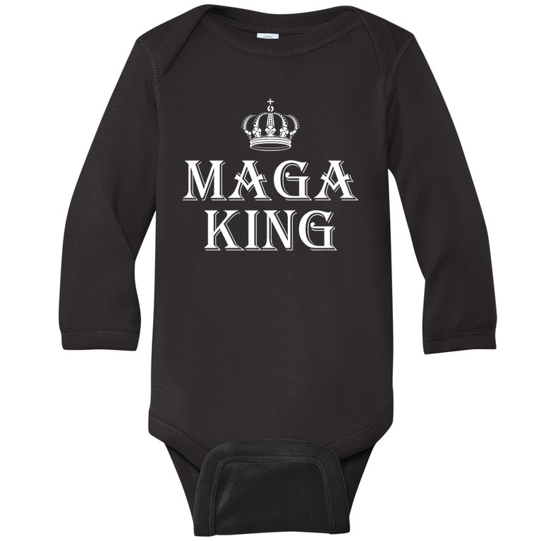 Maga King The Great Maga King Ultra Maga Trump 2024 Baby Long Sleeve Bodysuit