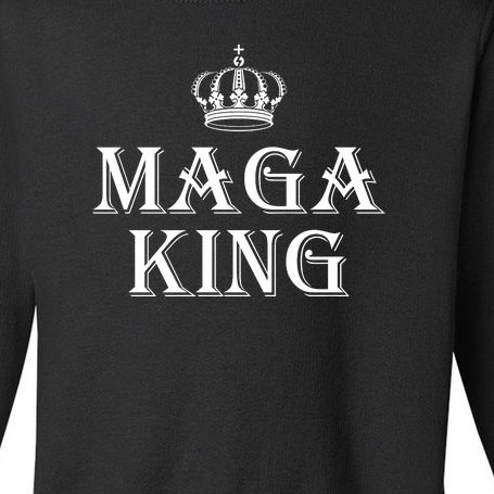 Maga King The Great Maga King Ultra Maga Trump 2024 Toddler Sweatshirt