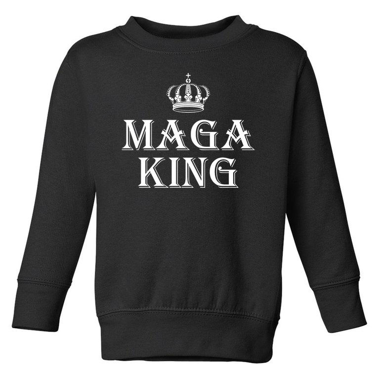 Maga King The Great Maga King Ultra Maga Trump 2024 Toddler Sweatshirt