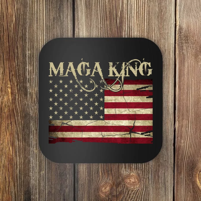 Maga King United States Vintage Flag Coaster