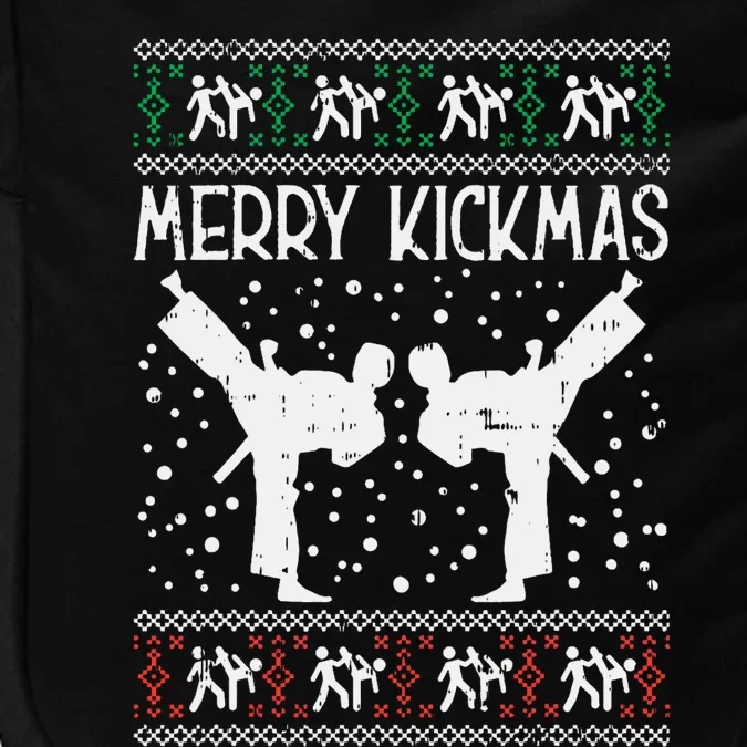 Merry Kickmas Ugly Christmas Karate Jiu Jitsu Martial Gift Impact Tech Backpack