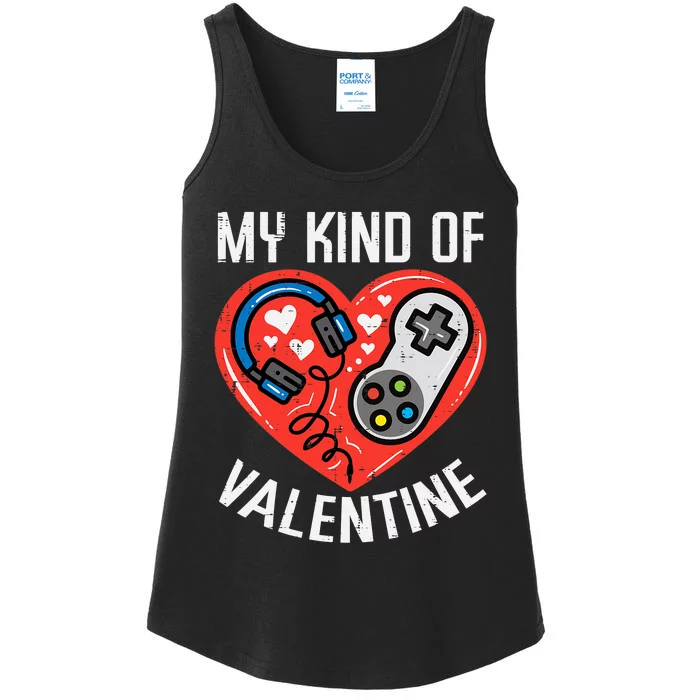 My Kind Valentine Gamer Valentines Day Gaming Ladies Essential Tank