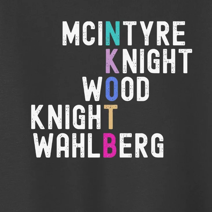 Mcintyre Knight Wood Knight Wahlberg Toddler T-Shirt