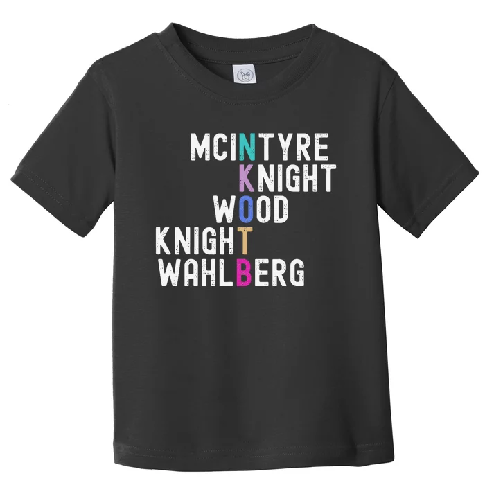 Mcintyre Knight Wood Knight Wahlberg Toddler T-Shirt