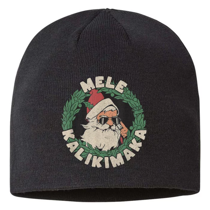 Mele Kalikimaka With Santa 8 1/2in Sustainable Knit Beanie