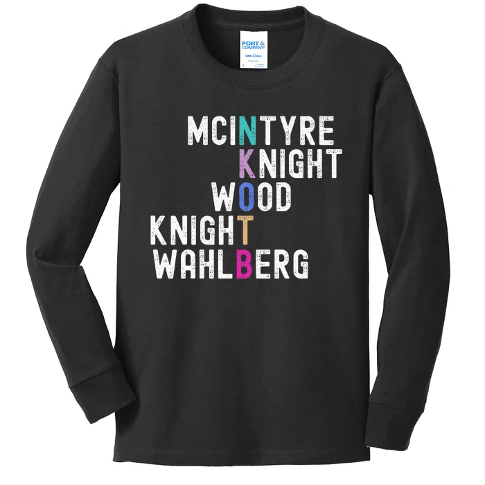 Mcintyre Knight Wood Knight Wahlberg Kids Long Sleeve Shirt