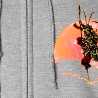 Monkey King Warrior Sun Wukong Full Zip Hoodie