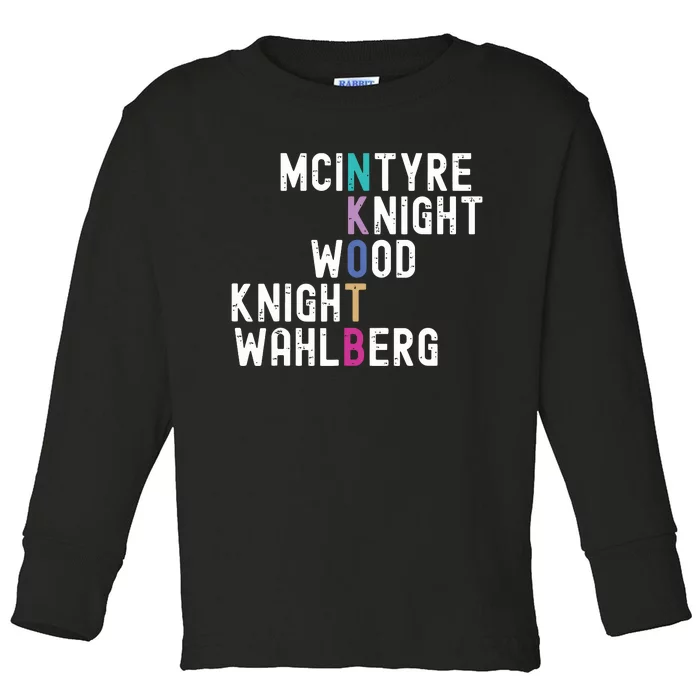 Mcintyre Knight Wood Knight Wahlberg Toddler Long Sleeve Shirt