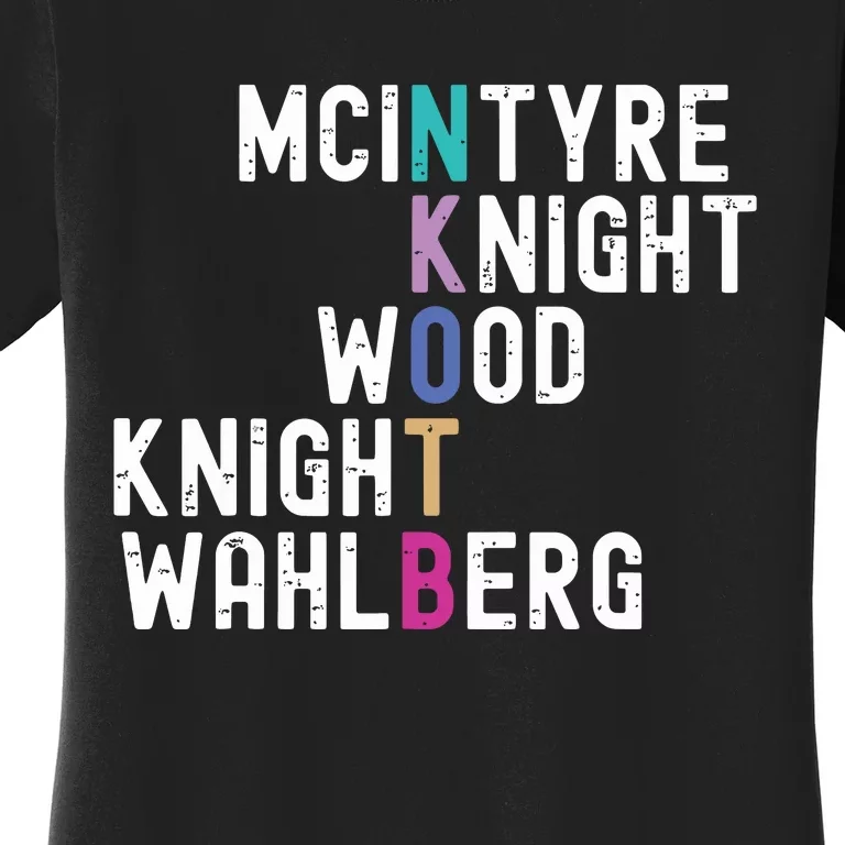 Mcintyre Knight Wood Knight Wahlberg Women's T-Shirt