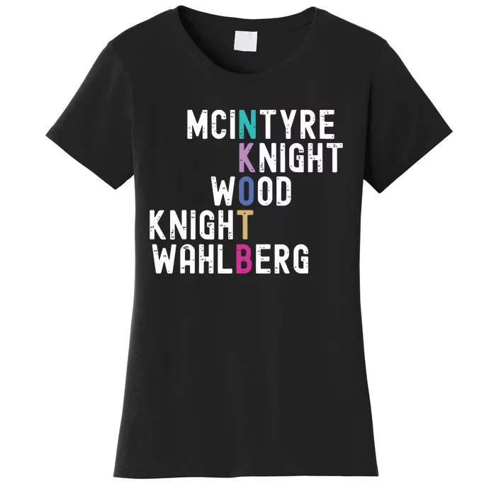 Mcintyre Knight Wood Knight Wahlberg Women's T-Shirt