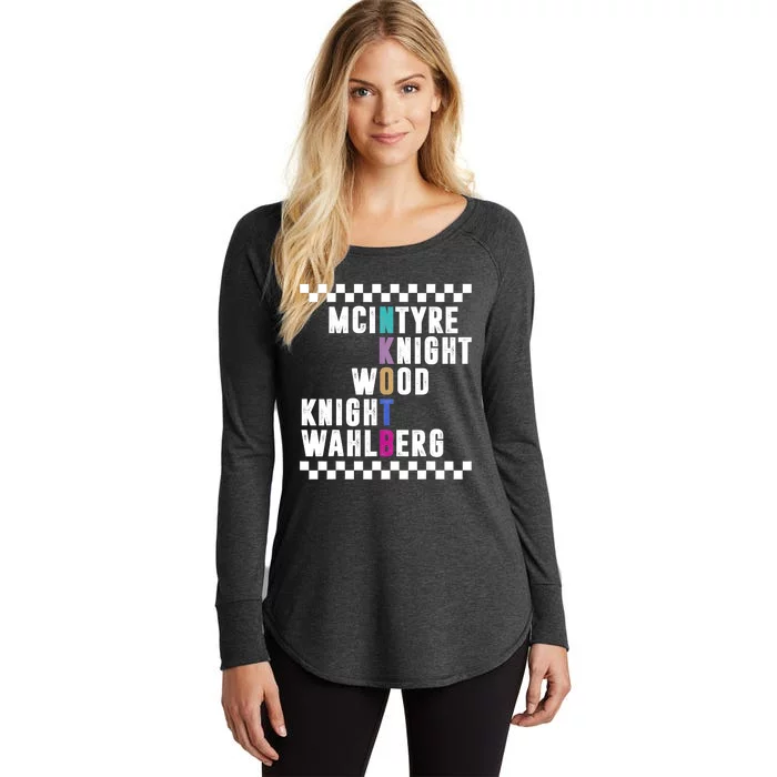 Mcintyre Knight Wood Knight Wahlberg Funny Women's Perfect Tri Tunic Long Sleeve Shirt