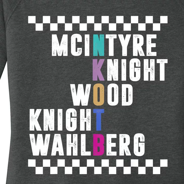 Mcintyre Knight Wood Knight Wahlberg Funny Women's Perfect Tri Tunic Long Sleeve Shirt