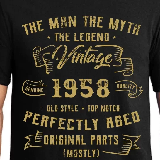 Myth Legend 1958 Birthday Gift For 64 Pajama Set