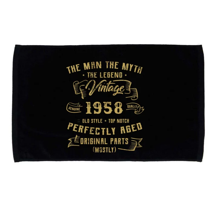 Myth Legend 1958 Birthday Gift For 64 Microfiber Hand Towel