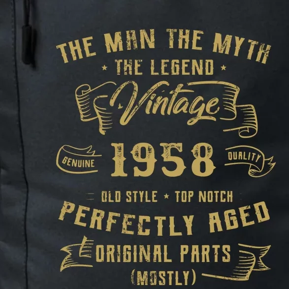 Myth Legend 1958 Birthday Gift For 64 Daily Commute Backpack