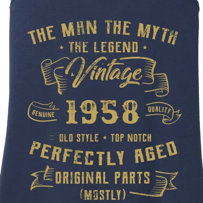 Myth Legend 1958 Birthday Gift For 64 Ladies Essential Tank