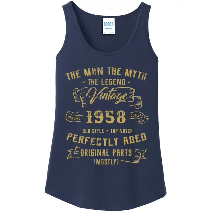 Myth Legend 1958 Birthday Gift For 64 Ladies Essential Tank