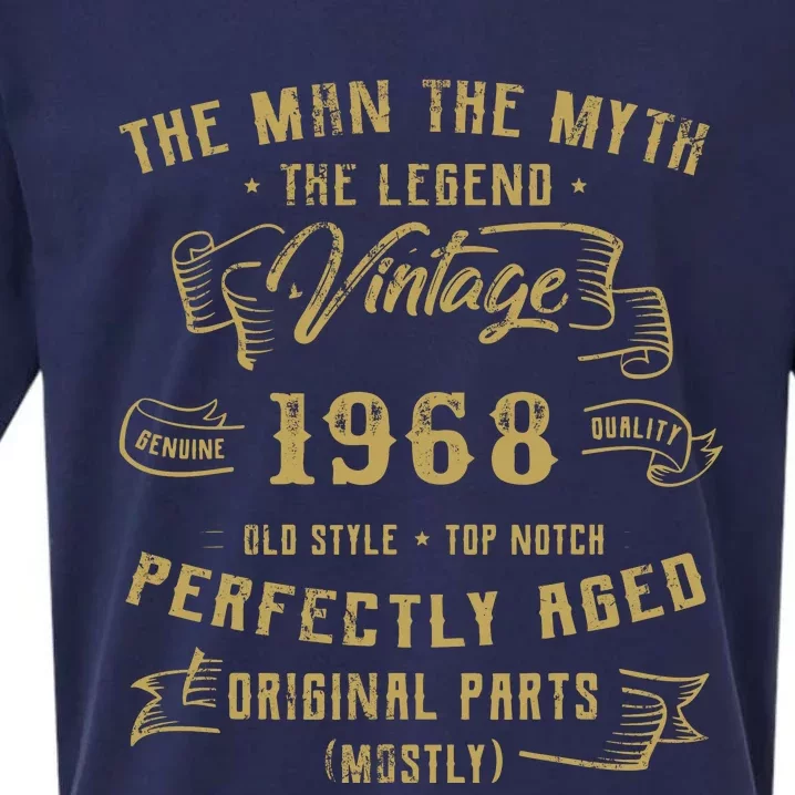 Myth Legend 1968 Birthday Gift For 54 Sueded Cloud Jersey T-Shirt