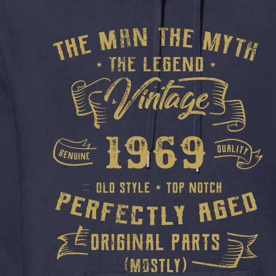 Myth Legend 1969 Birthday Gift For 53 Premium Hoodie