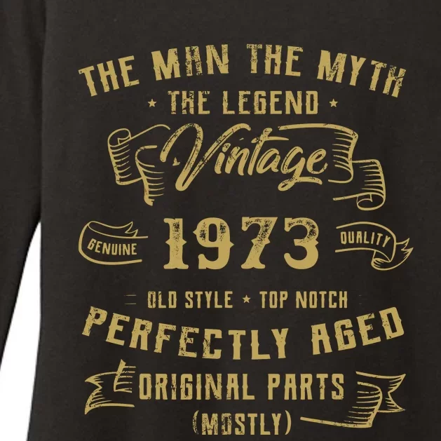 Myth Legend 1973 Birthday Gift For 49 Womens CVC Long Sleeve Shirt