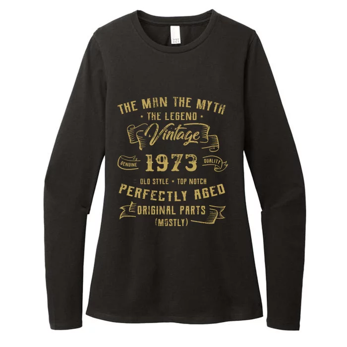 Myth Legend 1973 Birthday Gift For 49 Womens CVC Long Sleeve Shirt