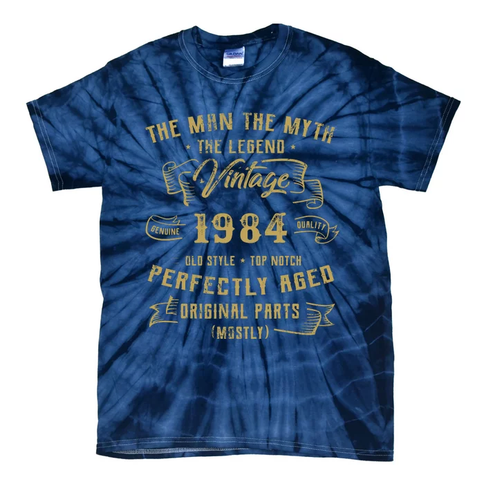 Myth Legend 1984 Birthday Gift For 38 Tie-Dye T-Shirt