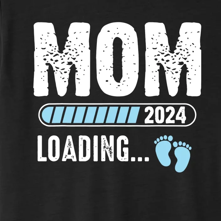 Mom Loading 2024 Funny Baby Announcement Soon To Be Mommy ChromaSoft Performance T-Shirt