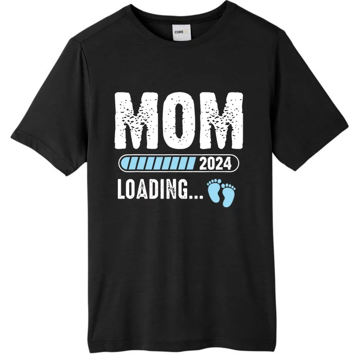 Mom Loading 2024 Funny Baby Announcement Soon To Be Mommy ChromaSoft Performance T-Shirt