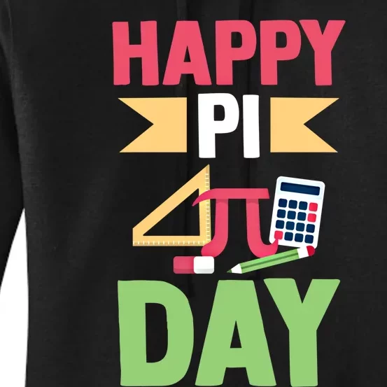 Math Lover 3 14 Humor Math Teacher Student Happy Pi Day Gift Women's Pullover Hoodie