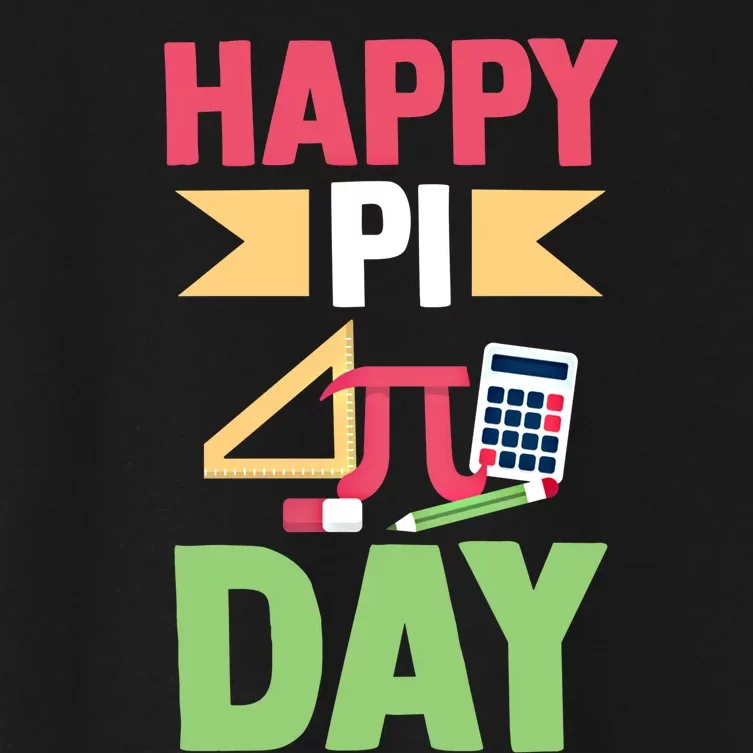 Math Lover 3 14 Humor Math Teacher Student Happy Pi Day Gift Women's Crop Top Tee